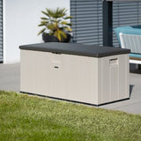 Lifetime® Kunststof Kussenbox 570 ltr - Tuinkist 72x151x69cm - Grijs