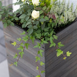Westmann Mono Houten Plantenbak Pilaar 35x35x56 cm - Grijs