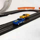 DMG Supply Racebaan - Autobaan Speelgoed - 2 Opstellingen Mogelijk - Dubbele Racebaan met Looping - 2 Auto's - Rondeteller - 3 Meter