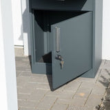Westmann Pakketbrievenbus met los Postvak - Staande Pakketbox - Antraciet