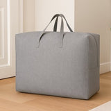 Grote Opbergtas met Rits – 58×46×28 cm – Opbergzak voor Dekbedden, Kleding & Beddengoed – Stevig & Ademend – Grijs