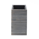 Westmann Mono Houten Plantenbak Pilaar 35x35x56 cm - Grijs