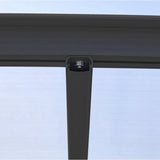 Westmann Aluminium carport met rond dak model Bergen - Antraciet - 505x300x220cm
