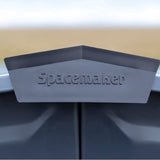 Spacemaker Metalen gereedschapsschuur 54 - 122x151x198cm - Grijs