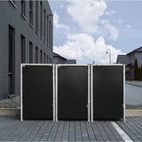 Hide® Containerombouw 3 afvalcontainers HD04401 zwart- Kliko ombouw