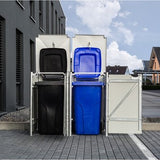 Hide® Containerombouw 2 afvalcontainers Zwart HD02401 - Kliko ombouw