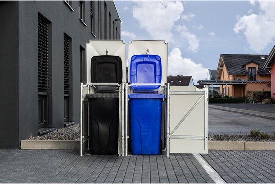 Hide® Containerombouw 2 afvalcontainers Zwart HD02401 - Kliko ombouw