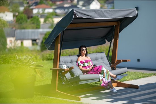 Vadi Concept - Sia 2400A Luxe Schommelbank ( iroko hout)