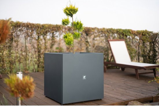 Herstera Garden® Cube Plantenbak HG08976803 - 70x70x70 cm - Antraciet