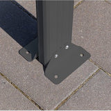 Westmann Aluminium carport met rond dak model Bergen - Antraciet - 505x300x220cm