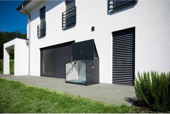 Trimetals® Stoweaway Metalen Berging TM11000 - Fietsenstalling - Antraciet