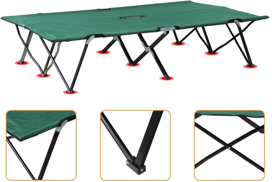 Opvouwbaar Campingbed extra Breed, Veldbed 125x193cm