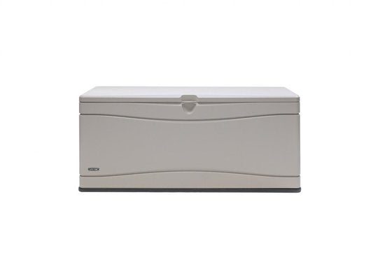 Lifetime® Kunststof Kussenbox 495L - tuinkist 61x152x67cm - Lichtgrijs