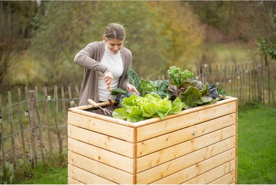 Westmann Houten Verhoogde Plantenbak Moestuin Asket L - 130x70x90cm
