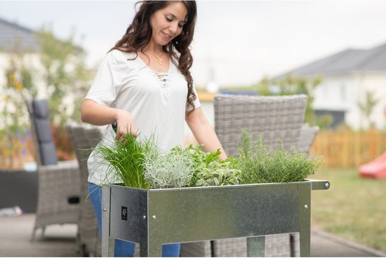 Herstera Garden® Hoge Plantenbak Verrijdbaar Barcelona - 35x75x80cm