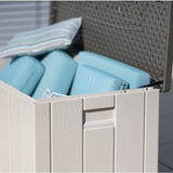 Lifetime® Kunststof Kussenbox 570 ltr - Tuinkist 72x151x69cm - Grijs