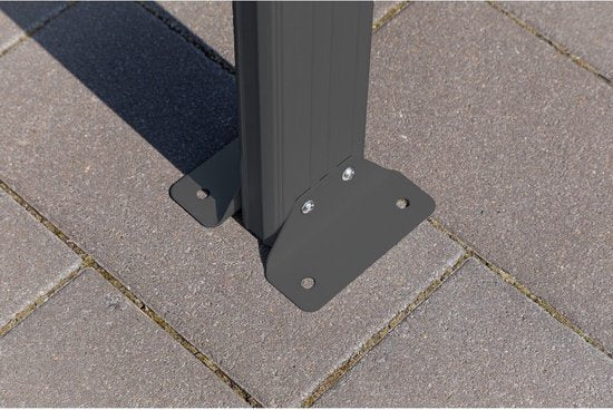 Westmann Aluminium carport met plat dak Helsinki - Antraciet - 503x305x232cm