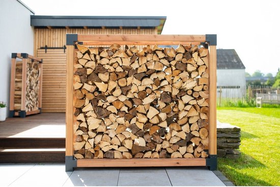 Westmann HaardHout Houtopslag Houtrek WMKR3030 - Brandhoutrek 198x40x180 cm