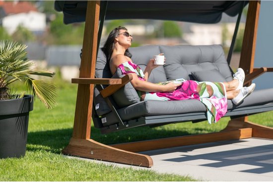 Vadi Concept - Sia 2400A Luxe Schommelbank ( iroko hout)