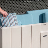 Lifetime® Kunststof Kussenbox 570 ltr - Tuinkist 72x151x69cm - Grijs