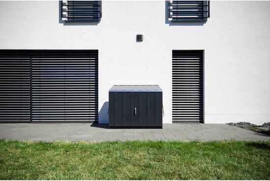 Trimetals® Stoweaway Metalen Berging TM11000 - Fietsenstalling - Antraciet