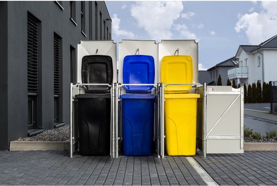 Hide® Containerombouw 3 afvalcontainers HD04401 zwart- Kliko ombouw