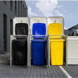 Hide® Containerombouw 3 afvalcontainers HD04401 zwart- Kliko ombouw