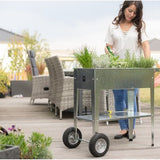 Herstera Garden® Hoge Plantenbak Verrijdbaar Barcelona - 35x75x80cm