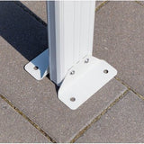 Westmann Aluminium carport met plat dak Helsinki - Wit - 503x305x232cm