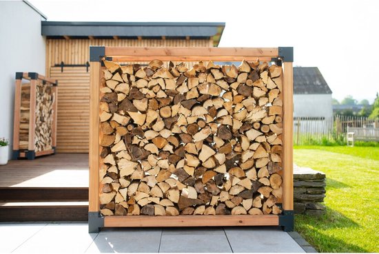 Westmann HaardHout Houtopslag Houtrek WMKR3030 - Brandhoutrek 198x40x180 cm