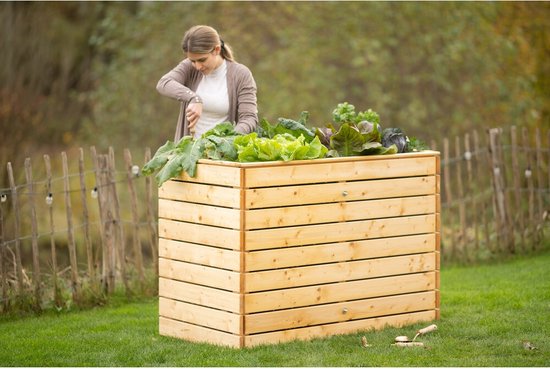 Westmann Houten Verhoogde Plantenbak Moestuin Asket L - 130x70x90cm
