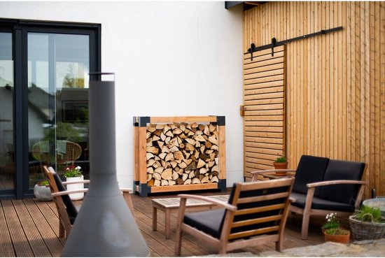 Westmann HaardHout Houtopslag Houtrek WMKR3010 - Brandhoutrek 40x138x120 cm