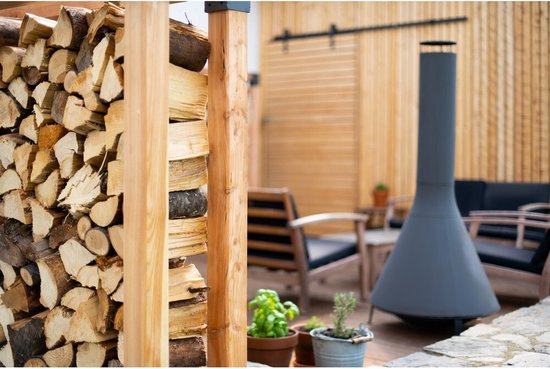 Westmann HaardHout Houtopslag Houtrek WMKR3030 - Brandhoutrek 198x40x180 cm