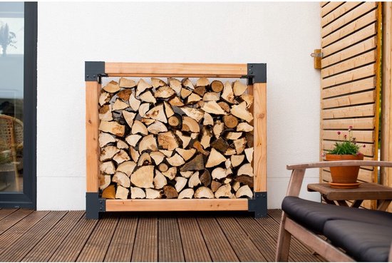 Westmann HaardHout Houtopslag Houtrek WMKR3010 - Brandhoutrek 40x138x120 cm
