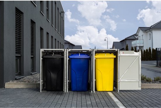 Hide® Containerombouw 3 afvalcontainers HD04401 zwart- Kliko ombouw