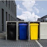 Hide® Containerombouw 3 afvalcontainers HD04401 zwart- Kliko ombouw