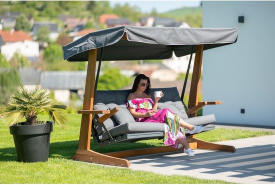 Vadi Concept - Sia 2400A Luxe Schommelbank ( iroko hout)