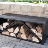 Westmann Hout Opslagrek Metaal WMLG983S - 34x104x40 cm - Zwart