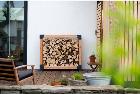 Westmann HaardHout Houtopslag Houtrek WMKR3010 - Brandhoutrek 40x138x120 cm