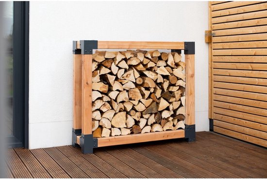 Westmann HaardHout Houtopslag Houtrek WMKR3010 - Brandhoutrek 40x138x120 cm