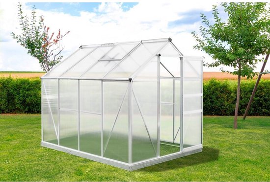 Westmann Aluminium kas Flora 68 - Zilver - 252x192x201cm