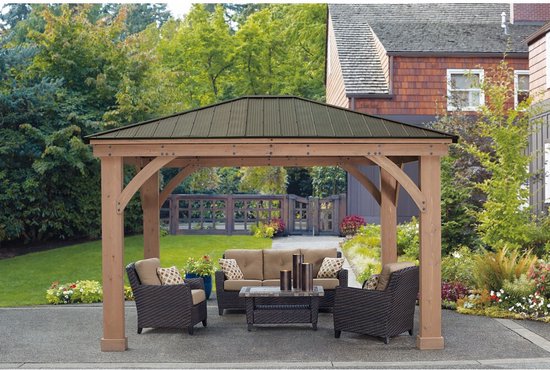 Westmann - YD12941 - Paviljoen - Pergola - Partytent - 317 x 365 x 427 cm