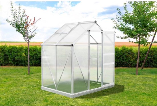 Westmann Aluminium kas Flora 64 - Zilver - 132x190x201cm