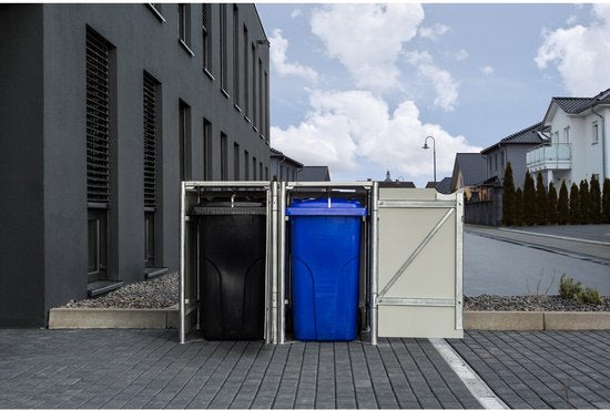 Hide® Containerombouw 2 afvalcontainers Zwart HD02401 - Kliko ombouw