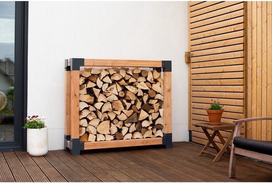 Westmann HaardHout Houtopslag Houtrek WMKR3010 - Brandhoutrek 40x138x120 cm