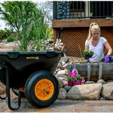 Polar Cub Cart Kruiwagen PO8449 - Sterke Polyethyleen Kruiwagen 191L