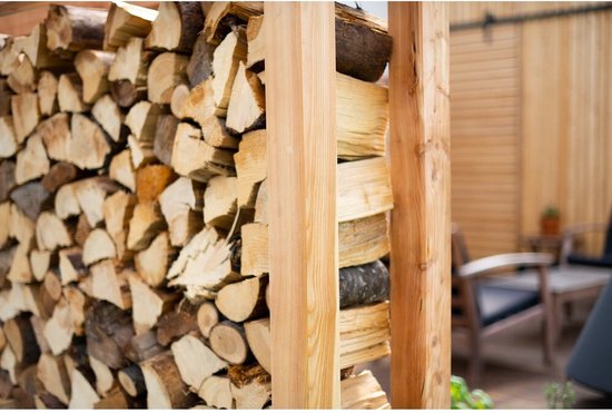 Westmann HaardHout Houtopslag Houtrek WMKR3030 - Brandhoutrek 198x40x180 cm