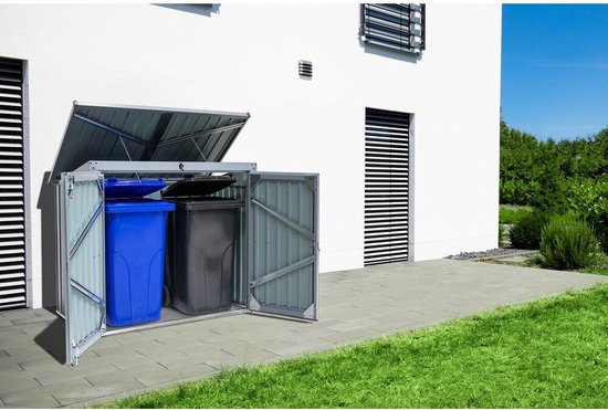 Westmann Containerombouw ISBS-T2D - Afvalbak opslag kliko ombouw voor 2 containers