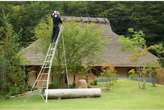 Niwaki Driepoot Tuinladder 360 cm Snoeiladder Tripod Ladder - Plukladder NW03600