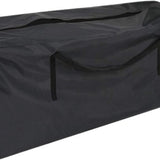 Tuinkussentas - Zwart - 122 x 39 x 55 cm - Tuinkussenhoes - Opbergtas voor Tuinmeubelkussens - Tuinstoelkussentas - Tuinsetkussen Opbergtas - Opberghoes Tuinkussens